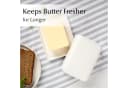 MiaMio Butterdose mit Deckel Weiß Keramik Bild 1
