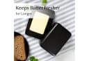 MiaMio Butterdose mit Deckel Schwarz Keramik Bild 1