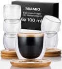 MiaMio Thermoglas Espressotassen 6er Set Doppelwandig 100ml Bild 2