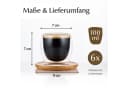 MiaMio Thermoglas Espressotassen 6er Set Doppelwandig 100ml Bild 3
