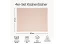 MiaMio Geschirrtuch 4er Set Baumwolle Waffelstruktur Natur Bild 3
