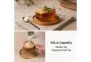 MiaMio Cappuccinotasse Olea 280ml 4-tlg. Glas mit Bambus-Untersetzer Bild 5