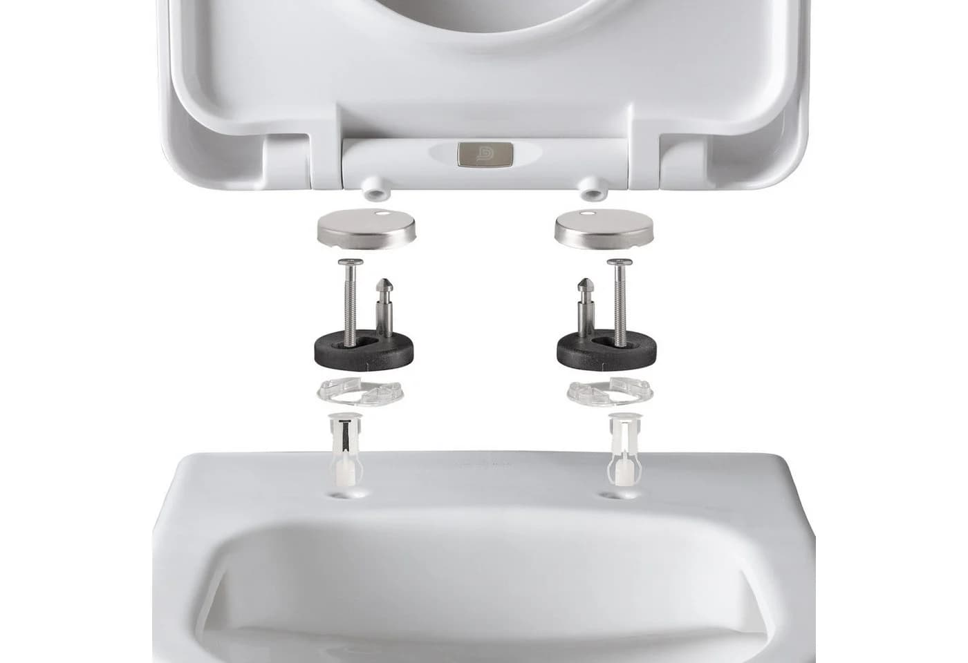 blumfeldt WC-Sitz Senzano Toilettendeckel Weiß Absenkautomatik
