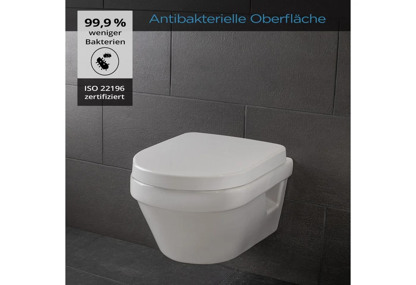 blumfeldt WC-Sitz Senzano Toilettendeckel Weiß Absenkautomatik - Bild 4