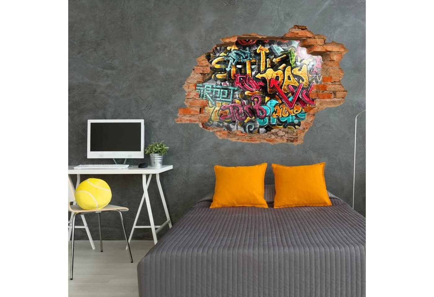 nikima Wandtattoo Graffiti Bunt PVC-Folie - Bild 4