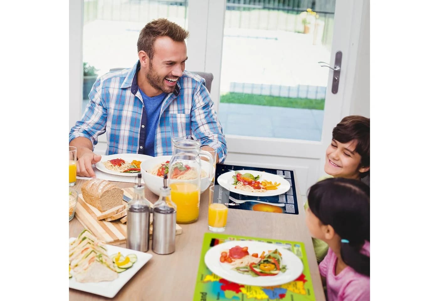 nikima Tischset Vinyl Sonnensystem Kinder Abwaschbar - Bild 5