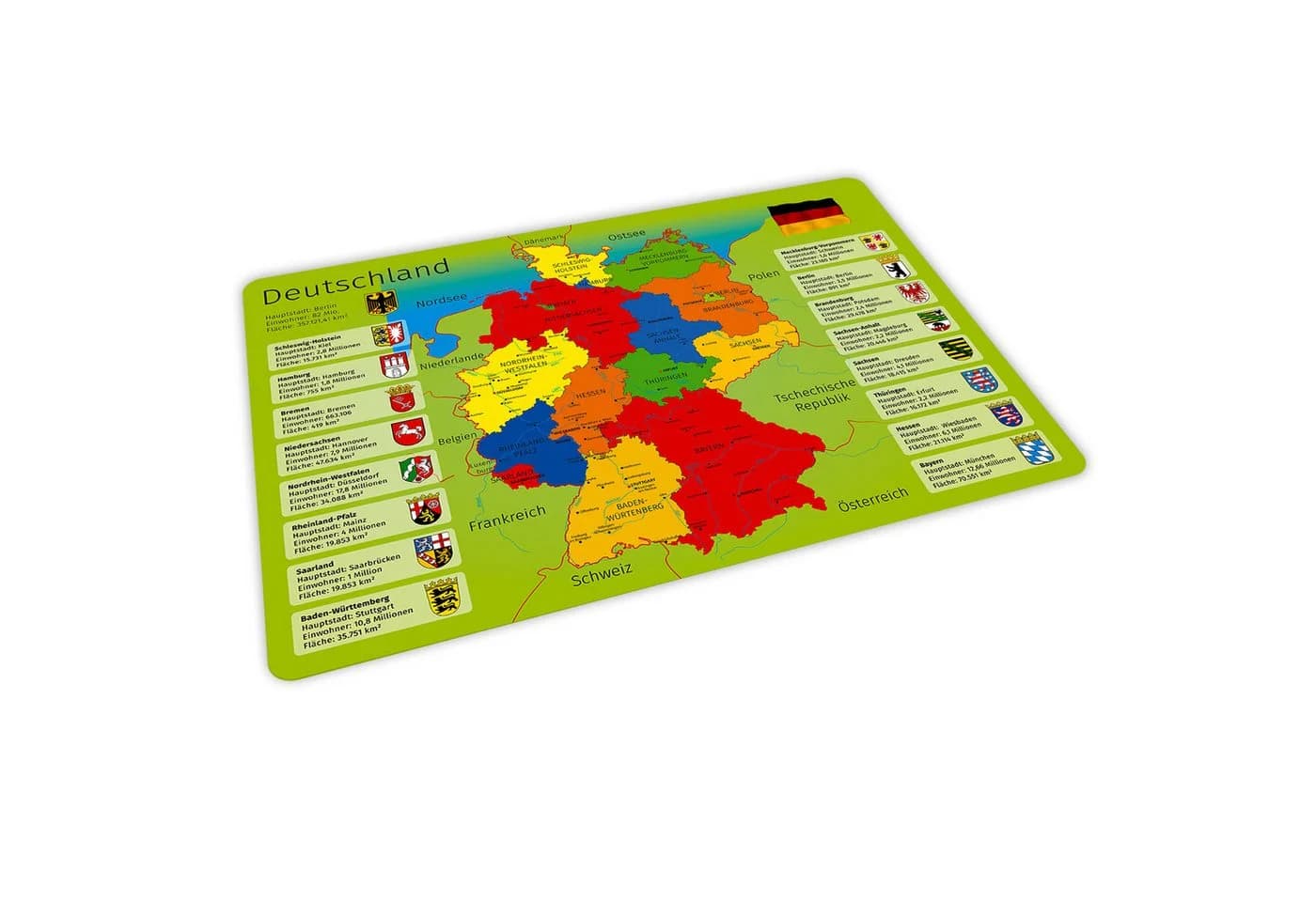 nikima Platzset stabiles Vinyl Tischset Bunt A3 Deutschland - Bild 2