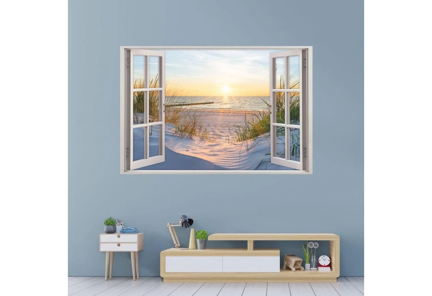 nikima Wandtattoo Ostseestrand Maritim PVC-Folie