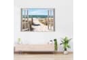 nikima Wandtattoo Fenster Weg zum Ostseestrand PVC-Folie Bild 3