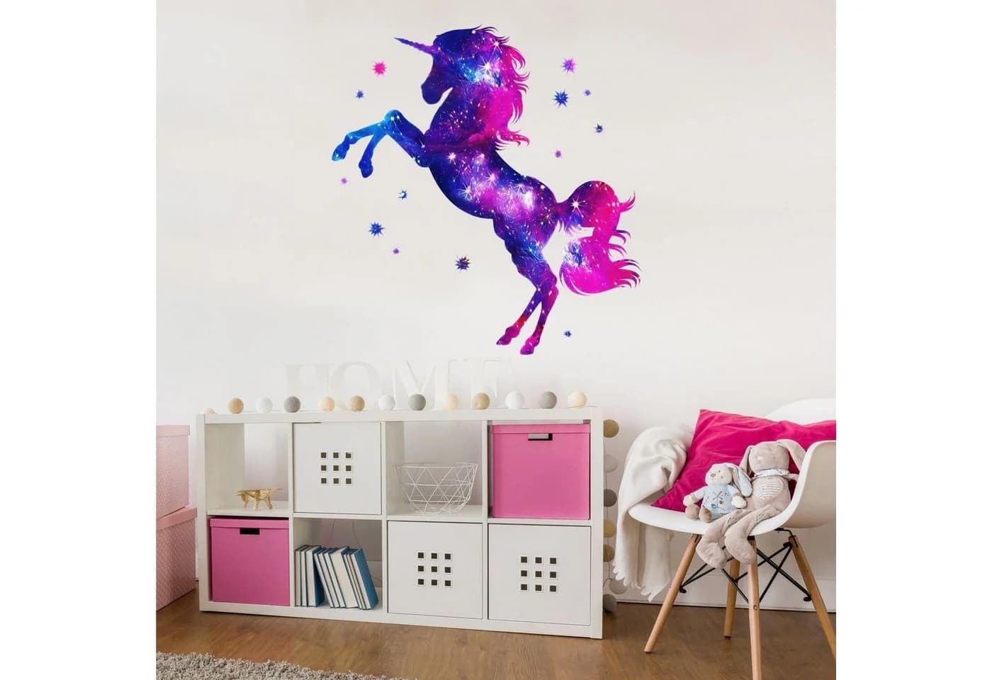 nikima Wandtattoo Einhorn Pink PVC-Folie Made in Germany - Bild 4