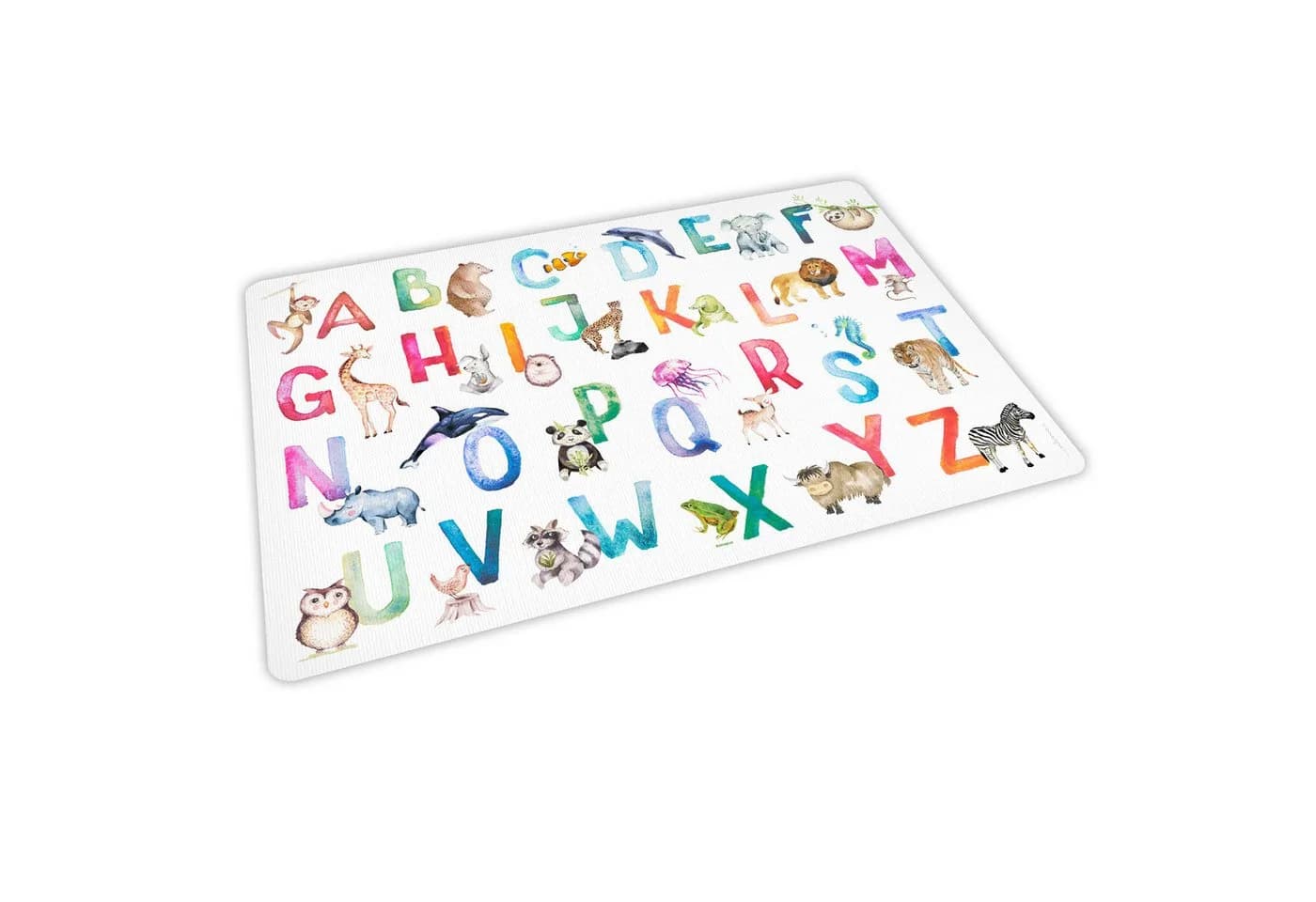 nikima Platzset Vinyl A3 Tier ABC Aquarell Kinder Abwaschbar Bunt - Bild 2