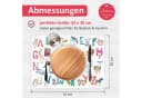 nikima Platzset Vinyl A3 Tier ABC Aquarell Kinder Abwaschbar Bunt Bild 3