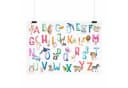 nikima Poster Kinder Lernposter Tier ABC Watercolor Bunt Bild 4