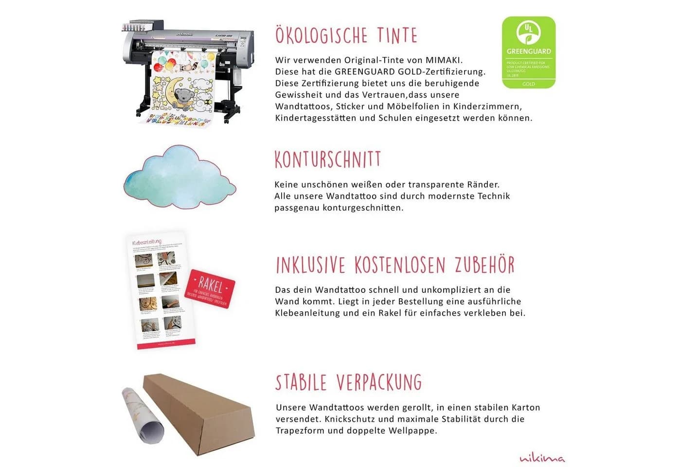 nikima Wandtattoo 174 Weltkarte mit Tieren 3D PVC-Folie Bunt - Bild 5