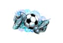 nikima Wandtattoo Fussballschuhe und Ball PVC-Folie Bunt Bild 2