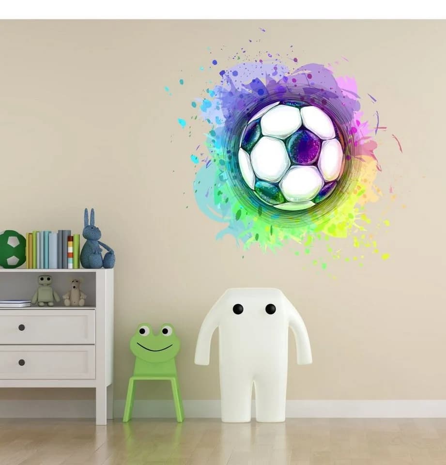 nikima Wandtattoo Fußball Soccer PVC-Folie