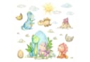 nikima Wandtattoo Baby Dinosaurier PVC-Folie Bild 2