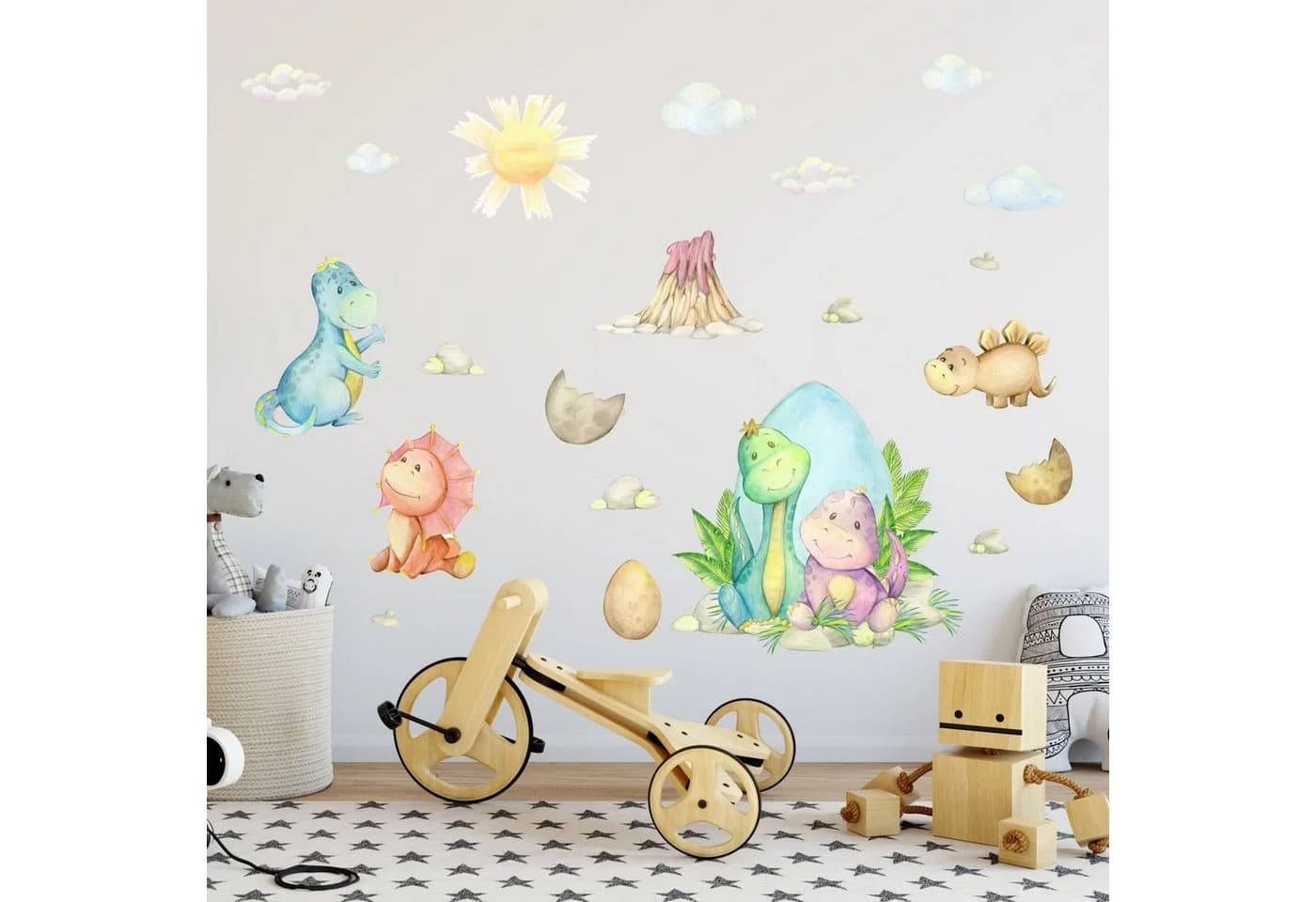 nikima Wandtattoo Baby Dinosaurier PVC-Folie - Bild 3
