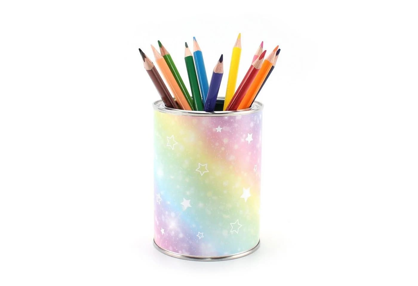 nikima Stifteköcher Regenbogen Metall Aufbewahrungsbox - Bild 3