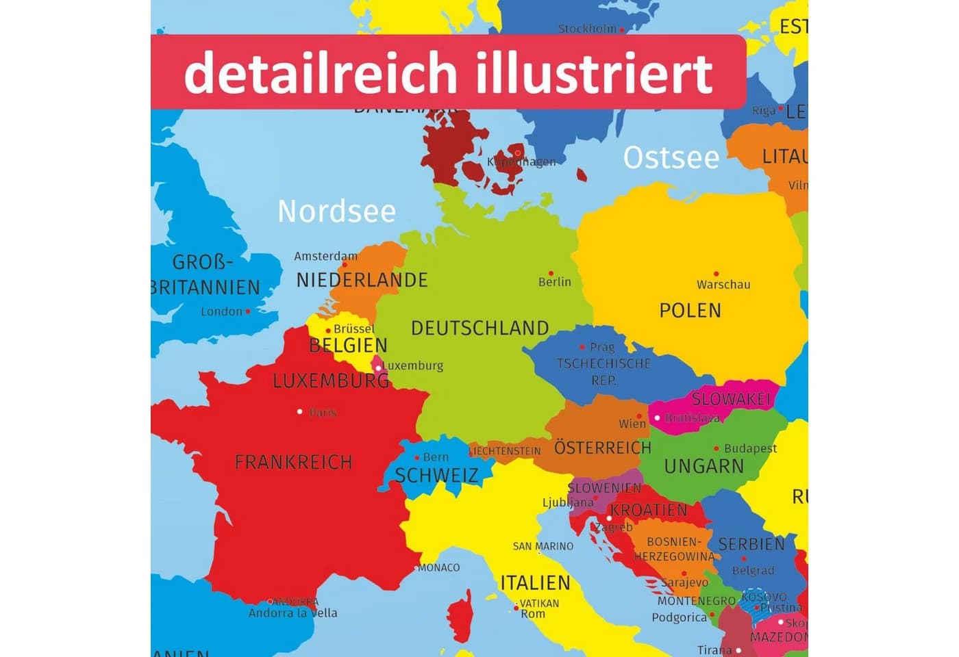 nikima Platzset Europa, 1-Stück
