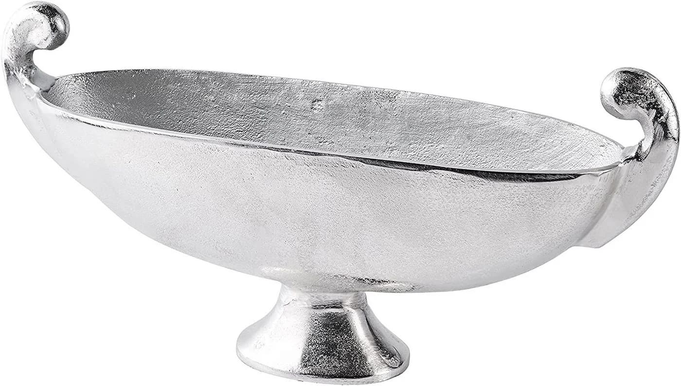MichaelNoll Dekoschale Aluminium Silber 51 cm - Bild 2