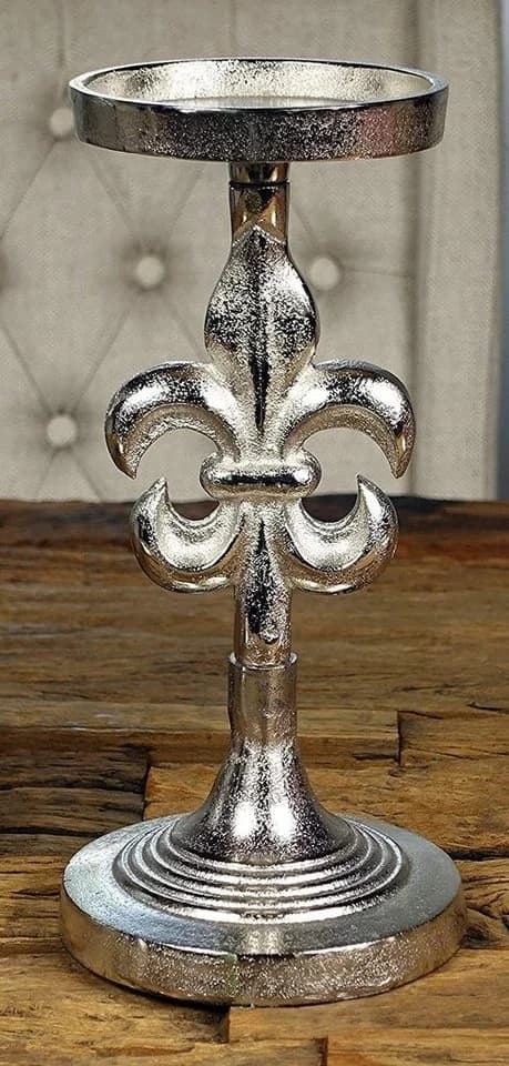 MichaelNoll Kerzenständer 3er Set Lilie Aluminium Silber - Bild 5