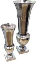 MichaelNoll Bodenvase Silber Aluminium Handarbeit Bild 5