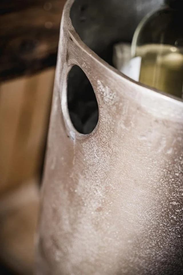 MichaelNoll Champagnerkühler auf Standfuß Aluminium Silber - Bild 5