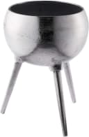 MichaelNoll Dekovase Aluminium Dreibein Silber RAW Optik Bild 3