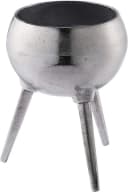 MichaelNoll Dekovase Aluminium Dreibein Silber RAW Optik Bild 4