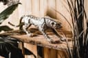 MichaelNoll Dekofigur Leopard Silber Aluminium Skulptur Bild 5