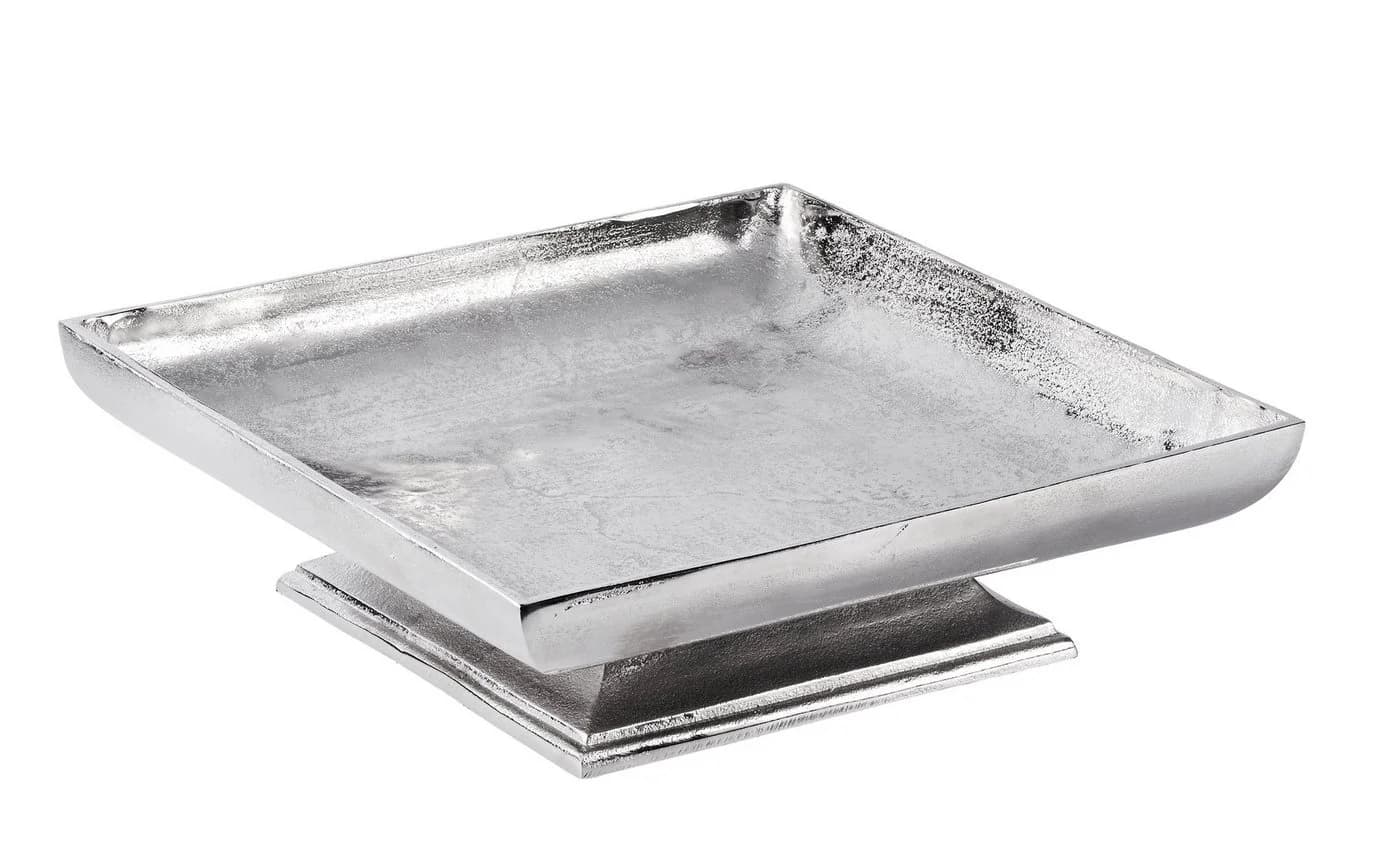 MichaelNoll Dekoschale Aluminium Silber Handarbeit - Bild 2
