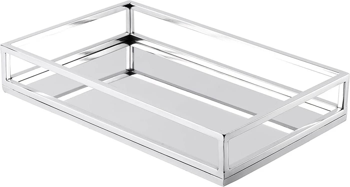 MichaelNoll Dekotablett Edelstahl Silber Handarbeit - Bild 2