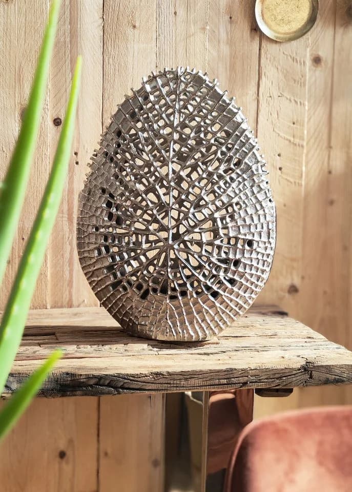 MichaelNoll Dekovase Blumenvase Kunstblumen Gitter-Optik - Bild 5