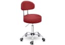 TRESKO Drehhocker Rollhocker mit Lehne, Arbeitshocker höhenverstellbar 46-58 cm, Bürostuhl mit Rollen Bild 2