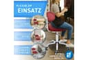 TRESKO Drehhocker Rollhocker mit Lehne, Arbeitshocker höhenverstellbar 46-58 cm, Bürostuhl mit Rollen Bild 4