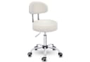 TRESKO Drehhocker mit Lehne höhenverstellbar Beige Bild 2