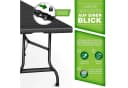 tillvex Gartentisch Buffettisch klappbar Rattan 180x75cm Bild 1