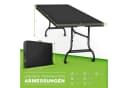 tillvex Gartentisch Buffettisch klappbar Rattan 180x75cm Bild 5