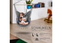 tillvex Hängesessel mit 2 Kissen Grau für Kinder Bild 3