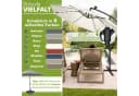 tillvex Sonnenschirm LED Solar 3m Beige Aluminium Bild 5