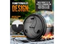 grillas Dutch Oven Set mit Deckelheber & Rezeptbuch - Gusseisen Feuertopf Bild 5