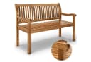 tillvex Gartenbank Holz Parkbank Massiv Sitzbank wetterfest Bild 2