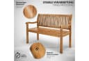 tillvex Gartenbank Holz Parkbank Massiv Sitzbank wetterfest Bild 3