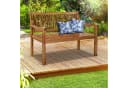 tillvex Gartenbank Holz Parkbank Massiv Sitzbank wetterfest Bild 4