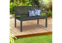 tillvex Gartenbank Massivholz 320 kg belastbar wetterfest Braun/Grau Bild 4