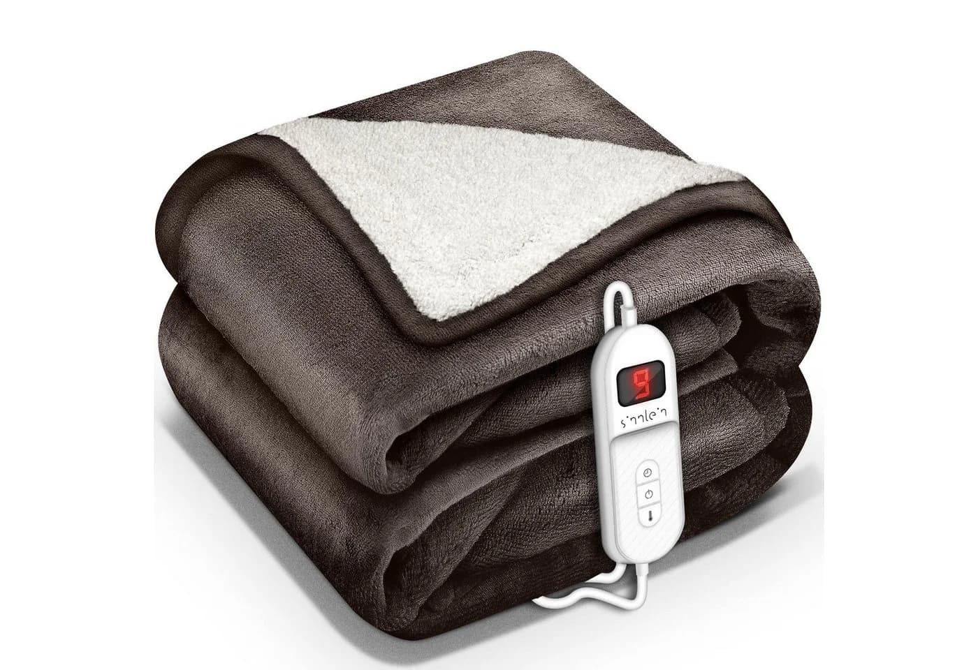 sinnlein Heizdecke Braun 9 Temperaturstufen Timer Digitalanzeige - Bild 2