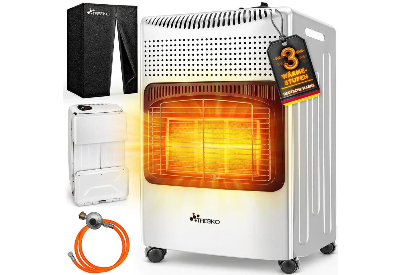 TRESKO Heizstrahler 4200 W Gasheizung Weiß - Bild 2