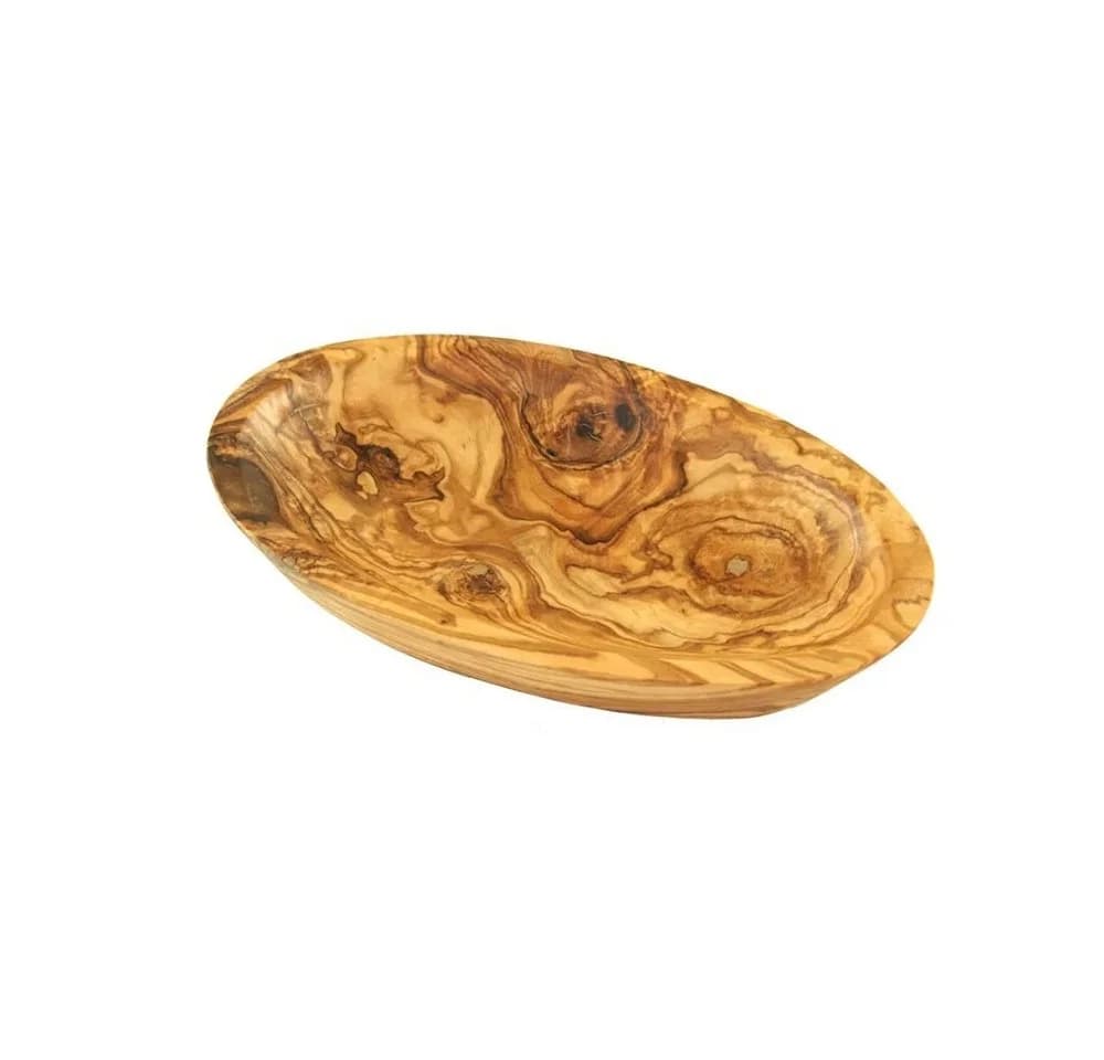 Olivenholz-erleben Servierschale oval aus Olivenholz braun - Bild 2