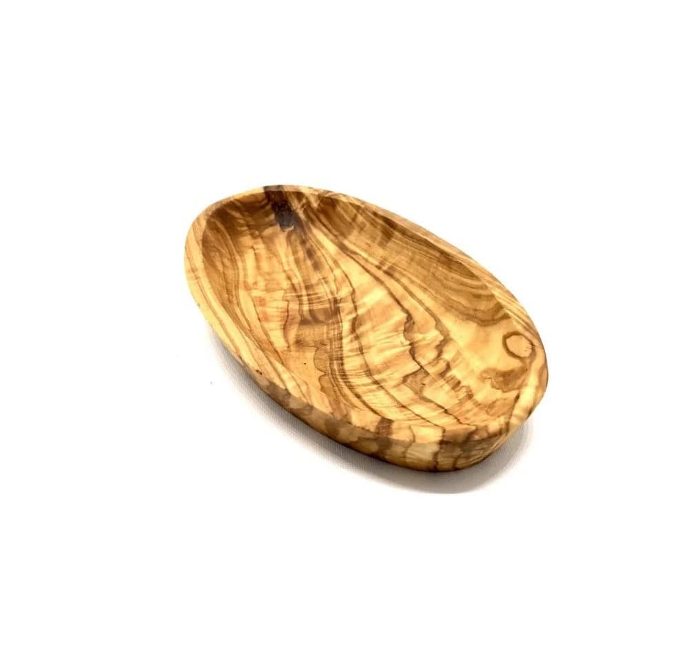 Olivenholz-erleben Servierschale oval aus Olivenholz